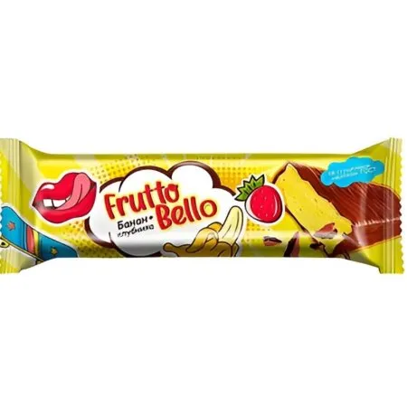 Батончик-суфле со вкусом клубника-банан Frutto Bello