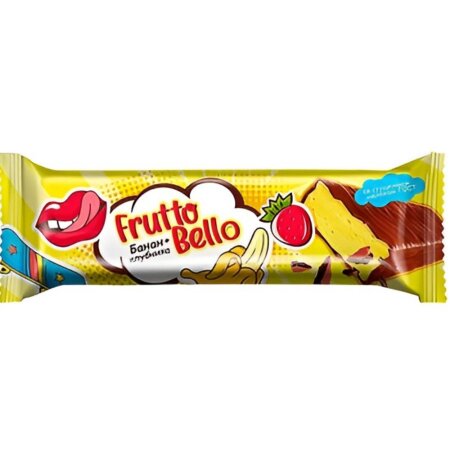 Батончик-суфле со вкусом клубника-банан Frutto Bello