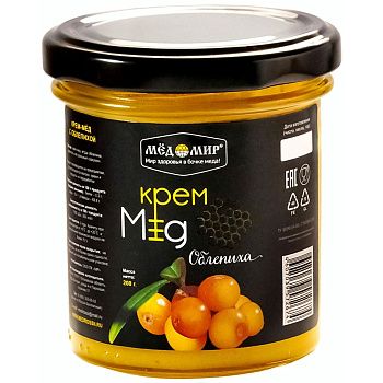 Крем-мёд натуральный с облепихой Мед России