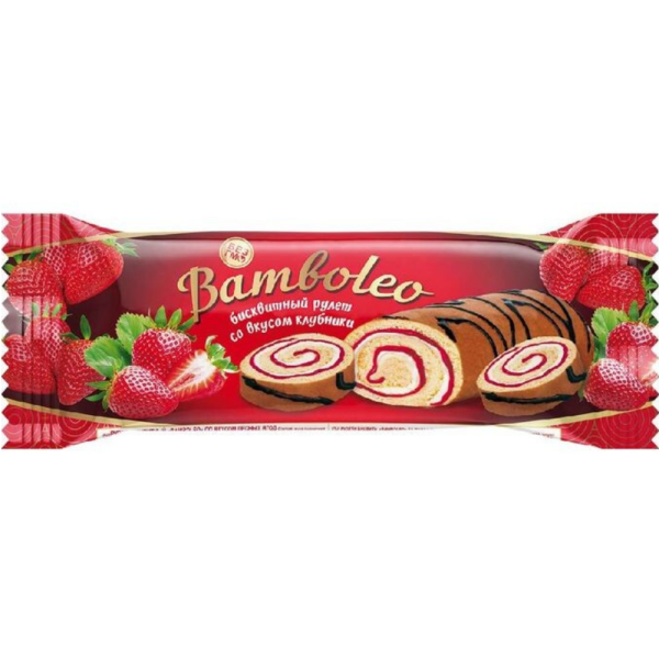 Рулет бисквитный Bamboleo Клубника